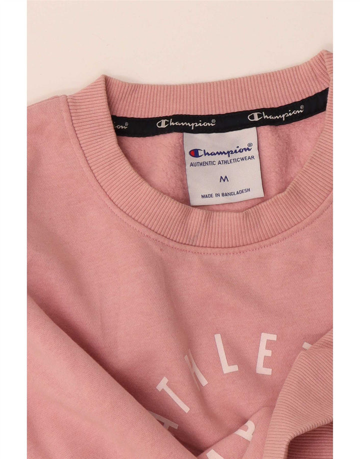 Felpa con grafica da donna Champion UK 14 Cotone rosa medio