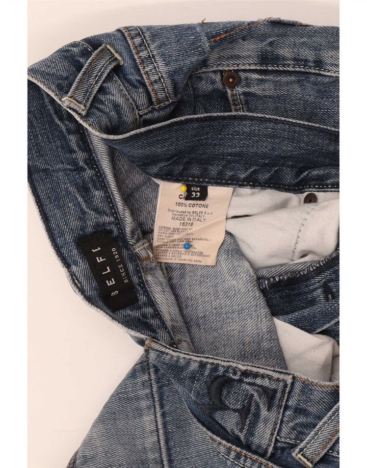 Jeans dritti da uomo Belfe W33 L28 cotone blu