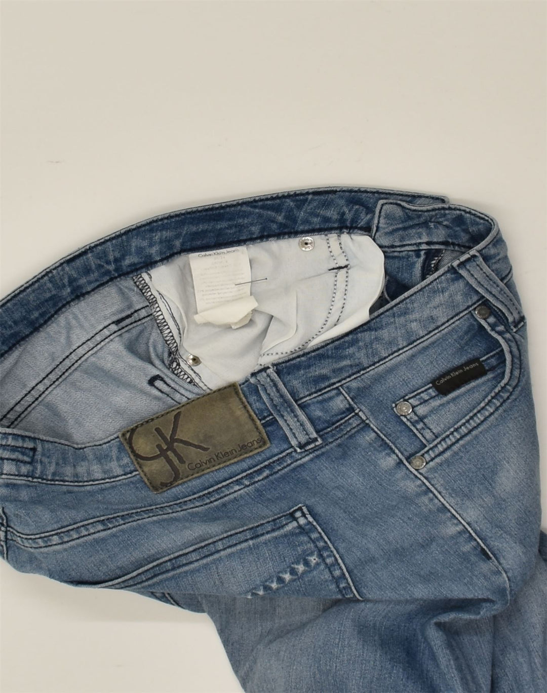 CALVIN KLEIN Womens Skinny Jeans W30 L34  Blue Cotton | Vintage Calvin Klein | Thrift | Second-Hand Calvin Klein | Used Clothing | Messina Hembry 