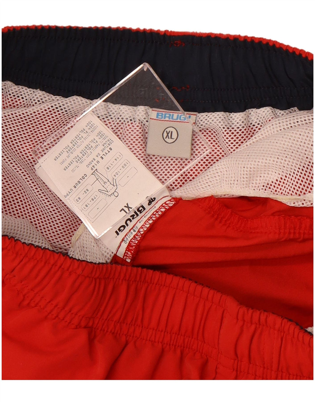 Pantaloncini da bagno da uomo Brugi XL rosso poliestere