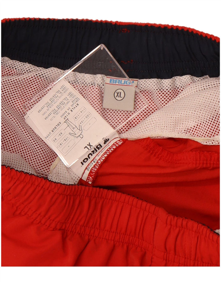 Pantaloncini da bagno da uomo Brugi XL rosso poliestere