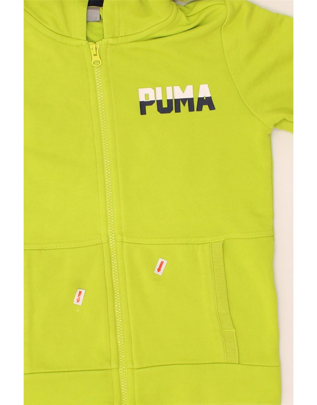 PUMA Boys Graphic Zip Hoodie Sweater 9-10 Years   Green Vintage Puma and Second-Hand Puma from Messina Hembry 