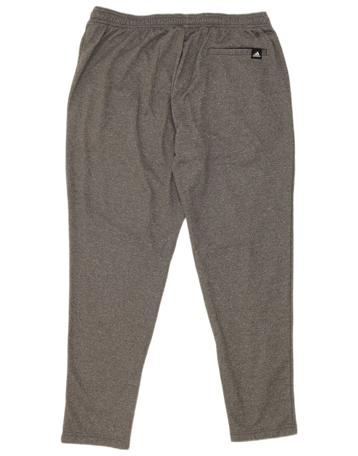 Pantaloni da tuta Adidas da uomo XL in poliestere chiazzato grigio