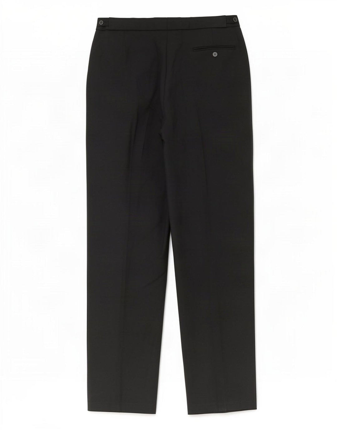 Pantaloni da abito dritti da uomo Marks & Spencer W34 L35 poliestere nero
