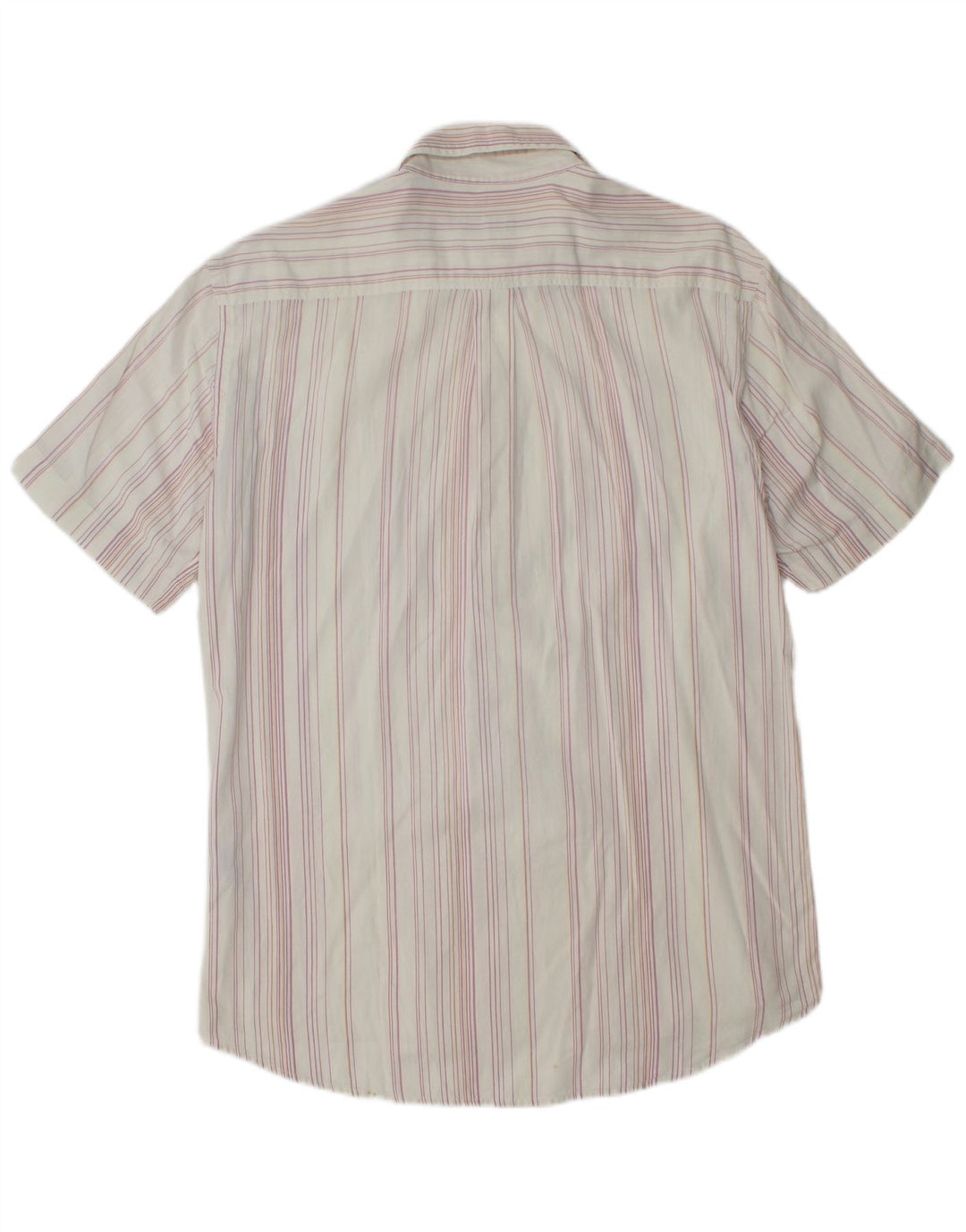 Camicia da uomo a maniche corte KAPPA in cotone a righe bianche medie