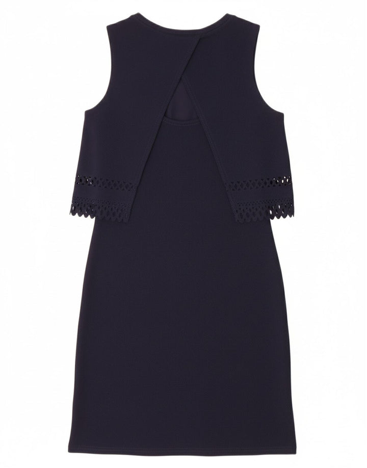 MISS SELFRIDGE Womens Sleeveless Shift Dress UK 8 Small Navy Blue
