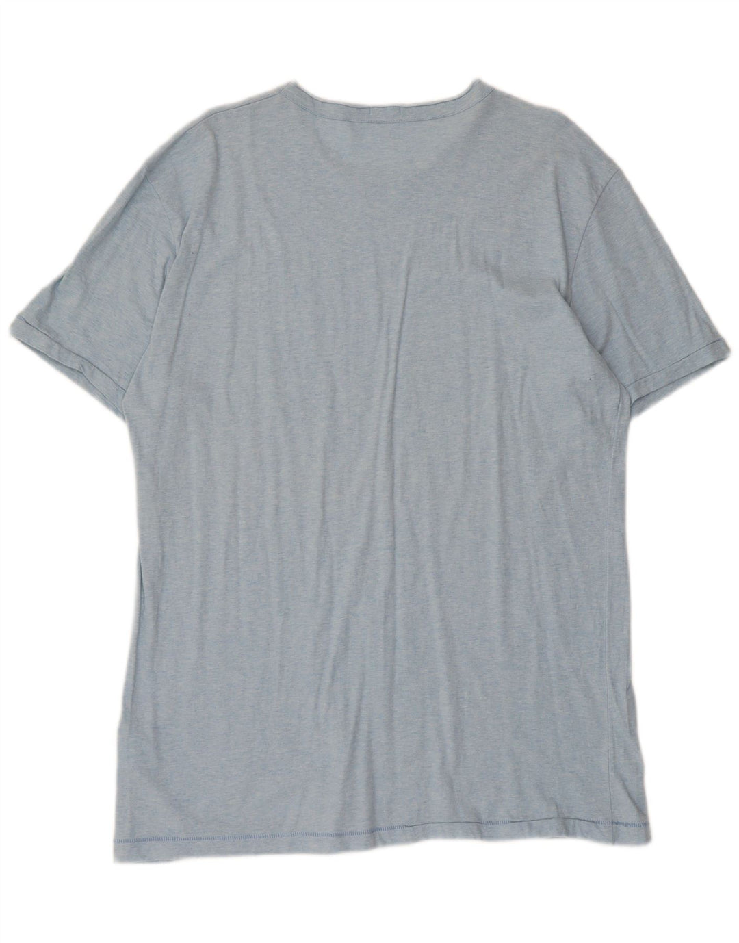 T-shirt grafica da uomo Benetton Top 2XL in cotone blu