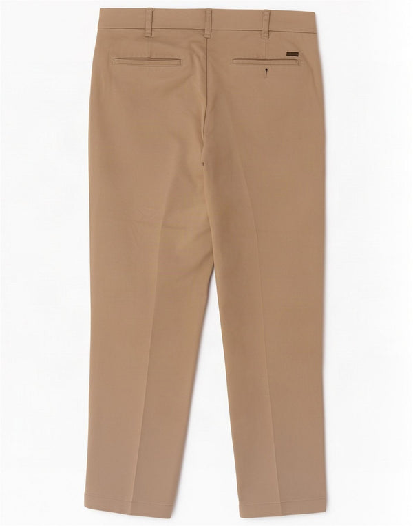 Pantaloni chino dritti da uomo Izod W32 L30 in cotone beige