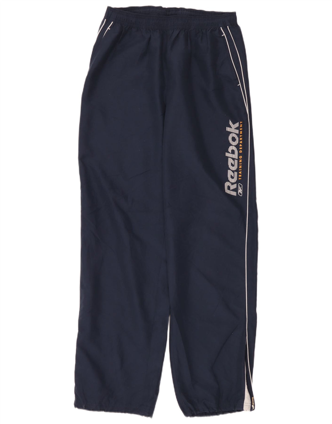 Pantaloni da tuta con grafica Reebok da uomo, grandi, in poliestere blu navy