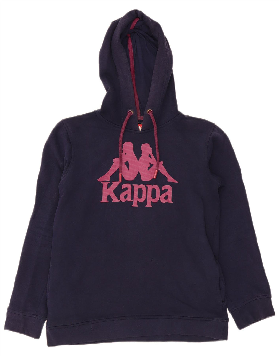 Maglione con cappuccio grafico da donna Kappa UK 14 medio blu navy
