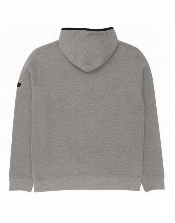 Maglione con cappuccio e zip da uomo Barbour grande poliestere grigio