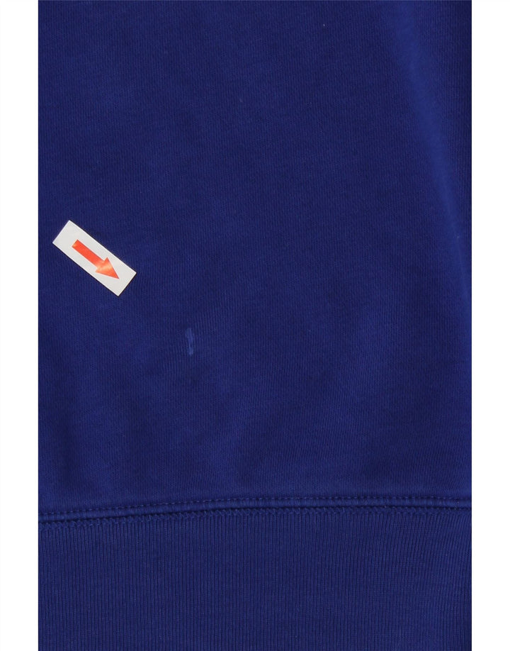 Gap Felpa con grafica da donna Maglione UK 10 Piccolo cotone blu