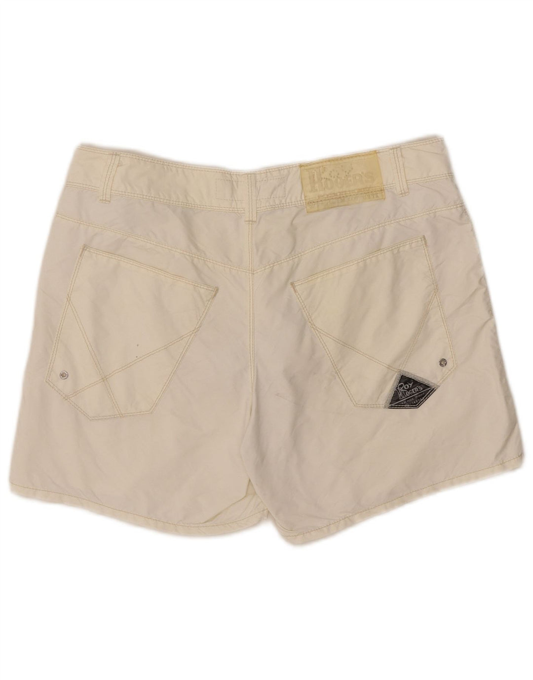 Pantaloncini casual da donna Roy Rogers IT 48 XL W34 Poliammide bianco sporco