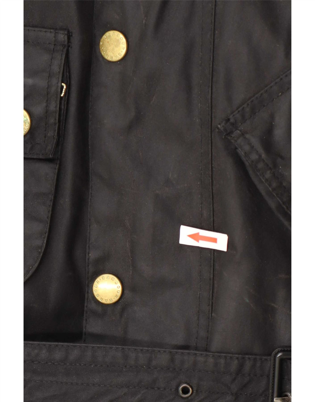 Giacca da uomo in cotone cerato Barbour UK 42 XL nera