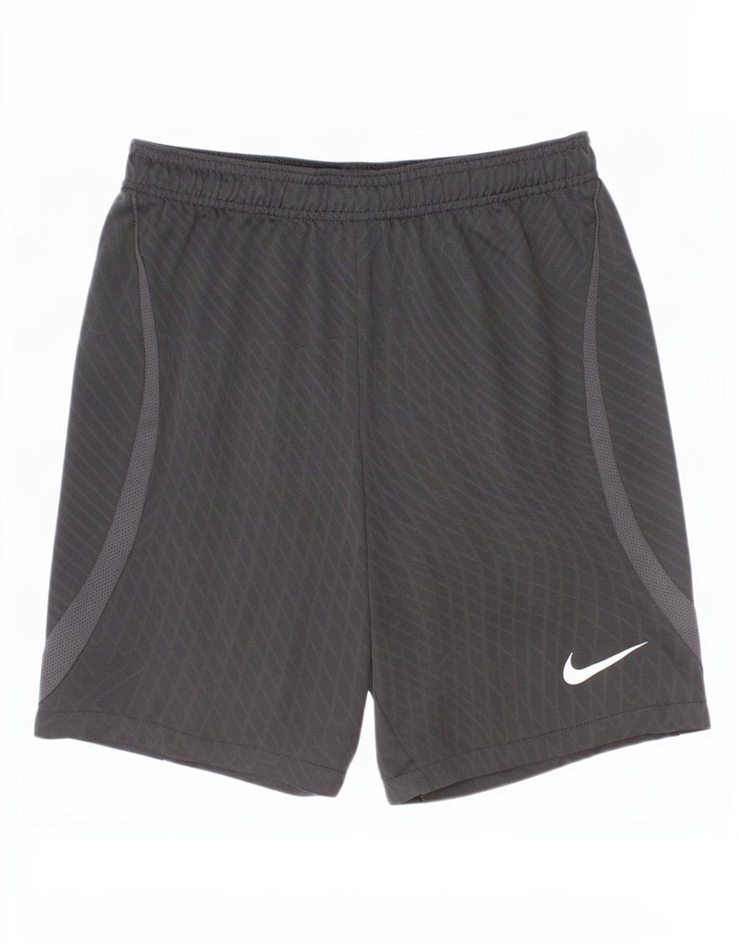 Pantaloncini sportivi Nike da ragazzo Dri Fit 12-13 anni in poliestere a quadri neri grandi