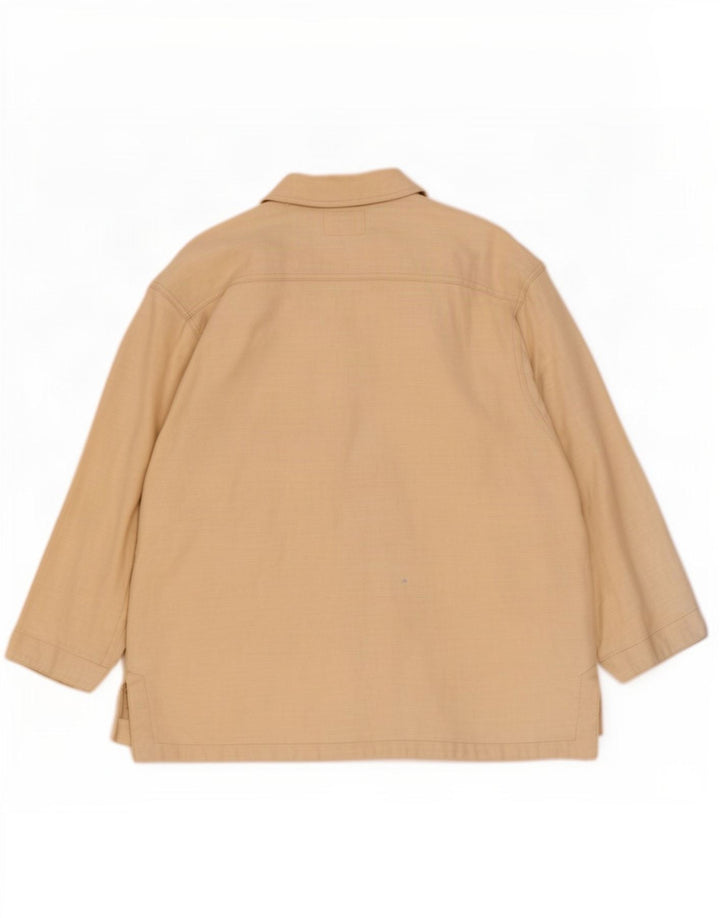 Giacca multiuso oversize da donna Smith & Brooks UK 12 Ramie beige medio
