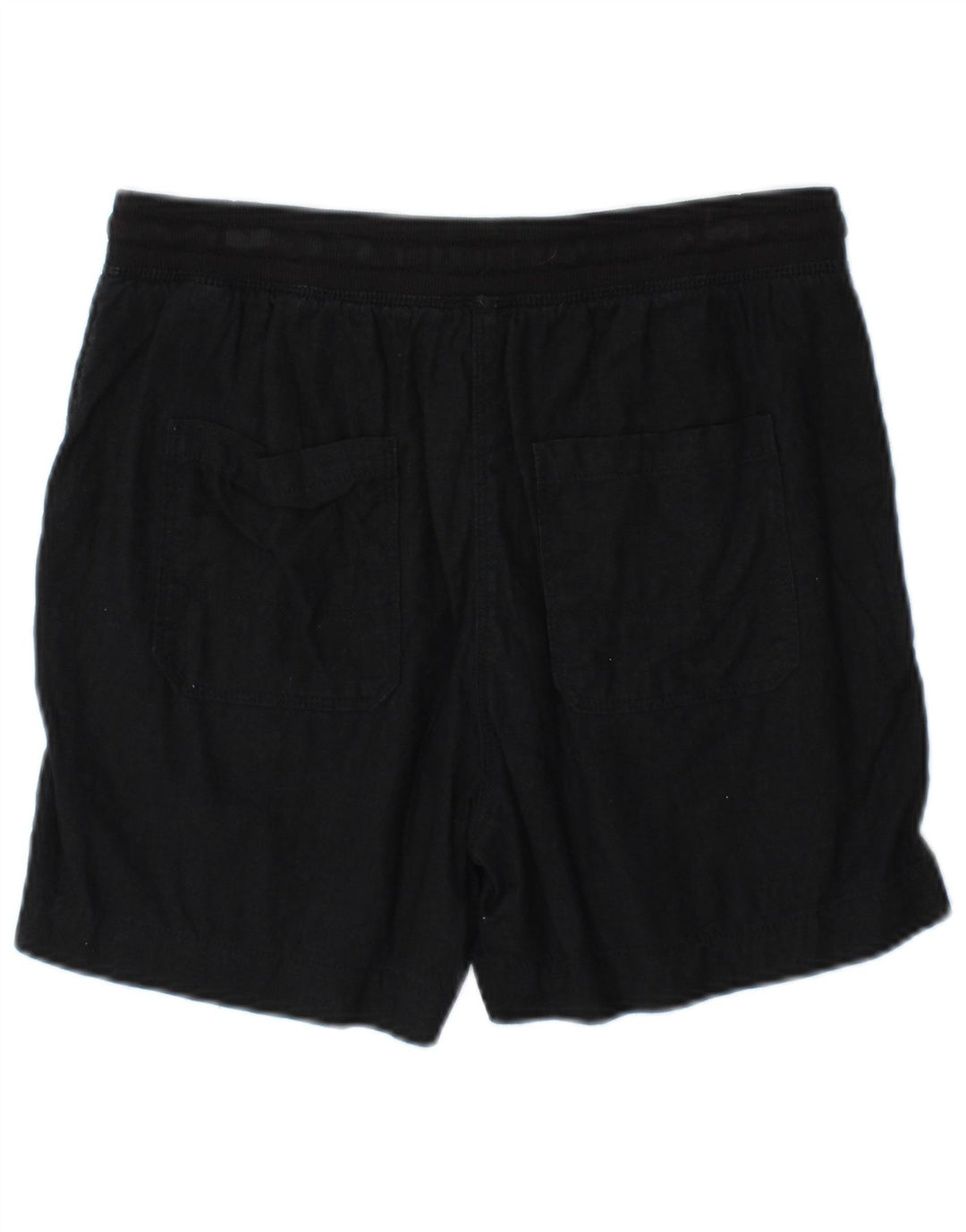 Pantaloncini chino da donna Marks & Spencer UK 10 piccoli W32 lino nero