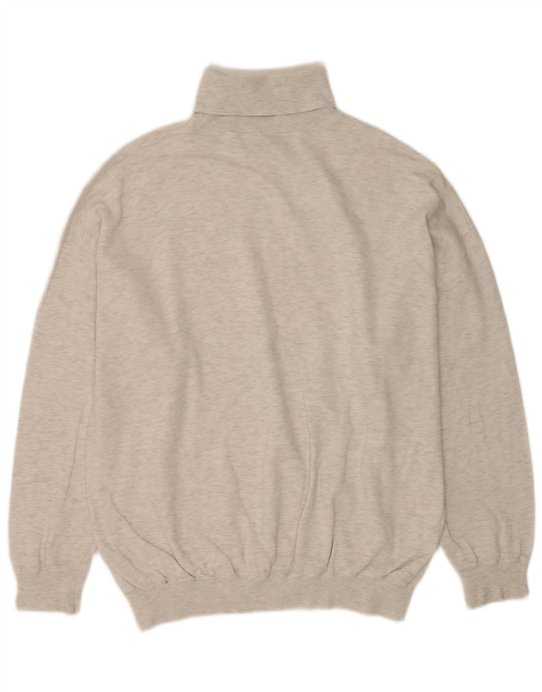 C&A Maglione da uomo con collo alto e maglione grande in cotone chiazzato grigio