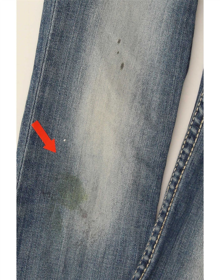 Jeans svasati effetto vissuto BKE per ragazze 9-10 anni W24 L25 Blu
