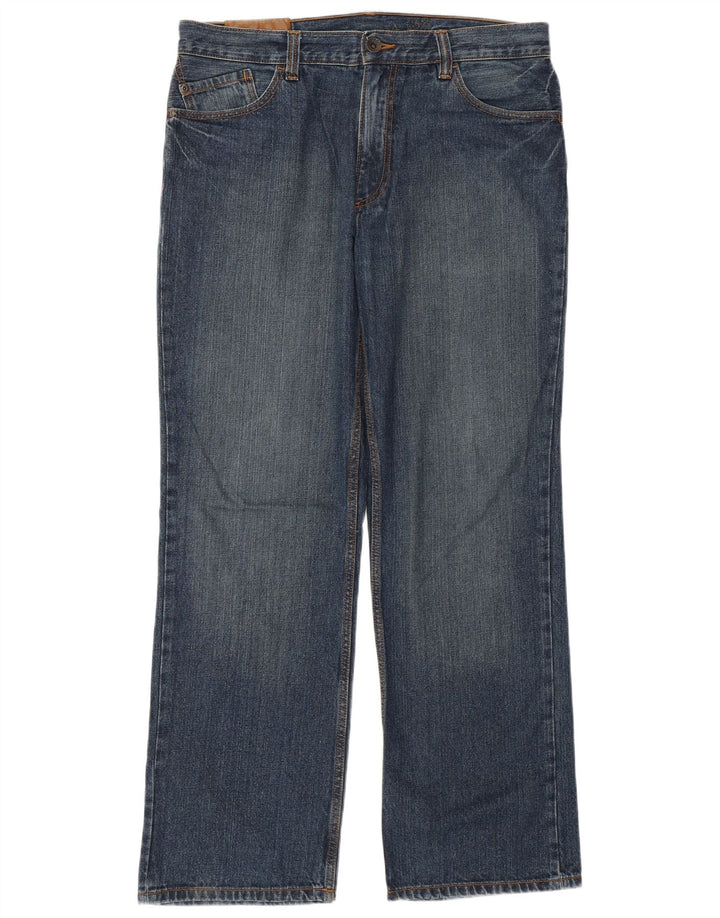 TIMBERLAND Mens Classic Fit Bootcut Jeans W34 L32  Blue Cotton
