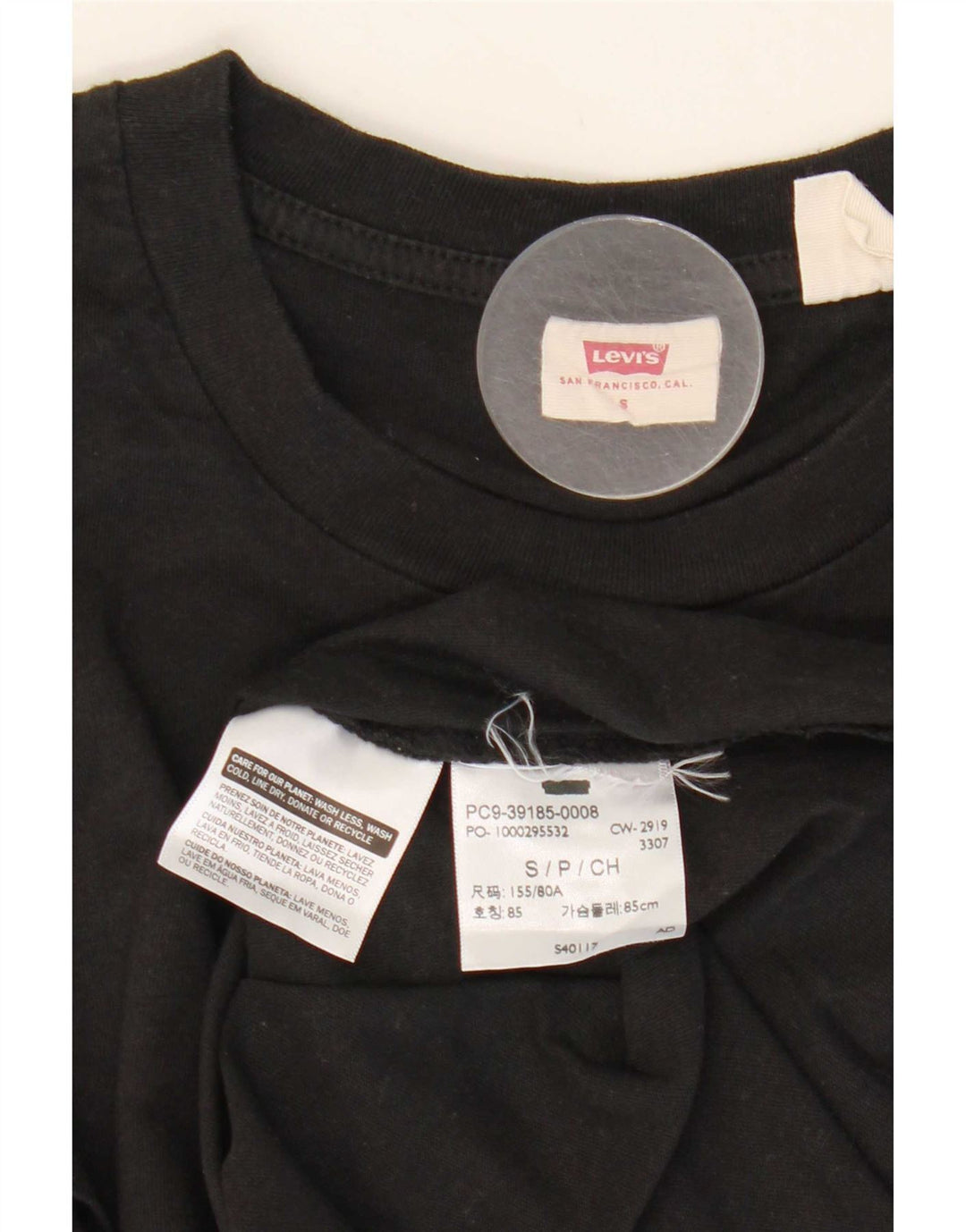 T-shirt da donna Levi's Top UK 10 piccola nera