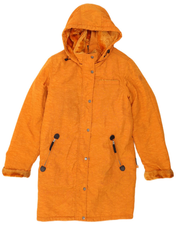 Giacca a vento con cappuccio da donna Kipling UK 14 Medium Yellow Nylon
