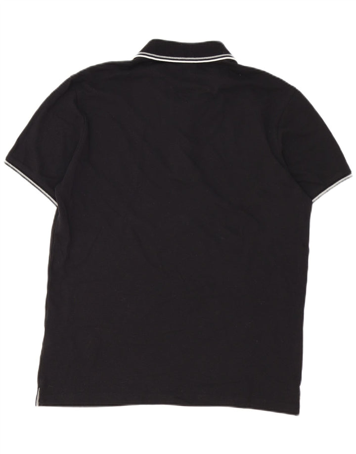 Polo da uomo CHAMPION piccola in cotone nero
