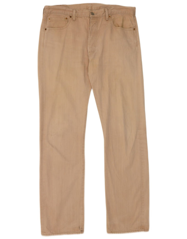 Pantaloni casual dritti da uomo Levi's 501 W36 L34 Beige