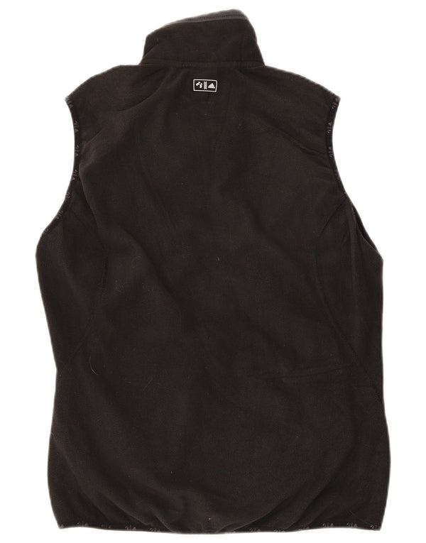 Gilet da donna in pile Climawarm Adidas UK 14 Medium Black Colourblock
