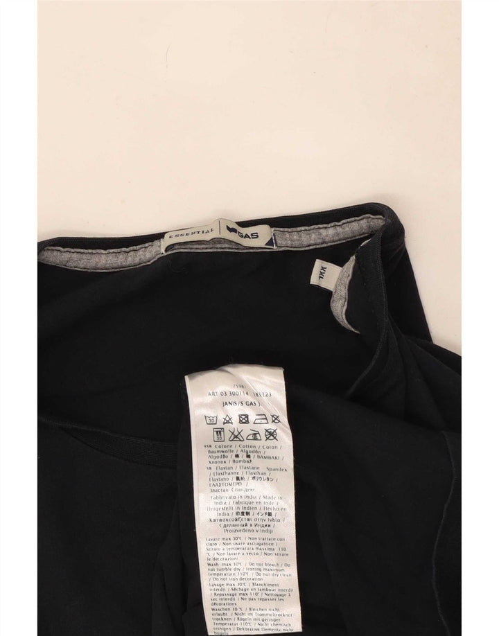 Gas Top da uomo a maniche lunghe 2XL in cotone blu navy