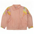 Lavon Giacca da tuta da donna con motivo astratto UK 16 Large Rosa anni '80
