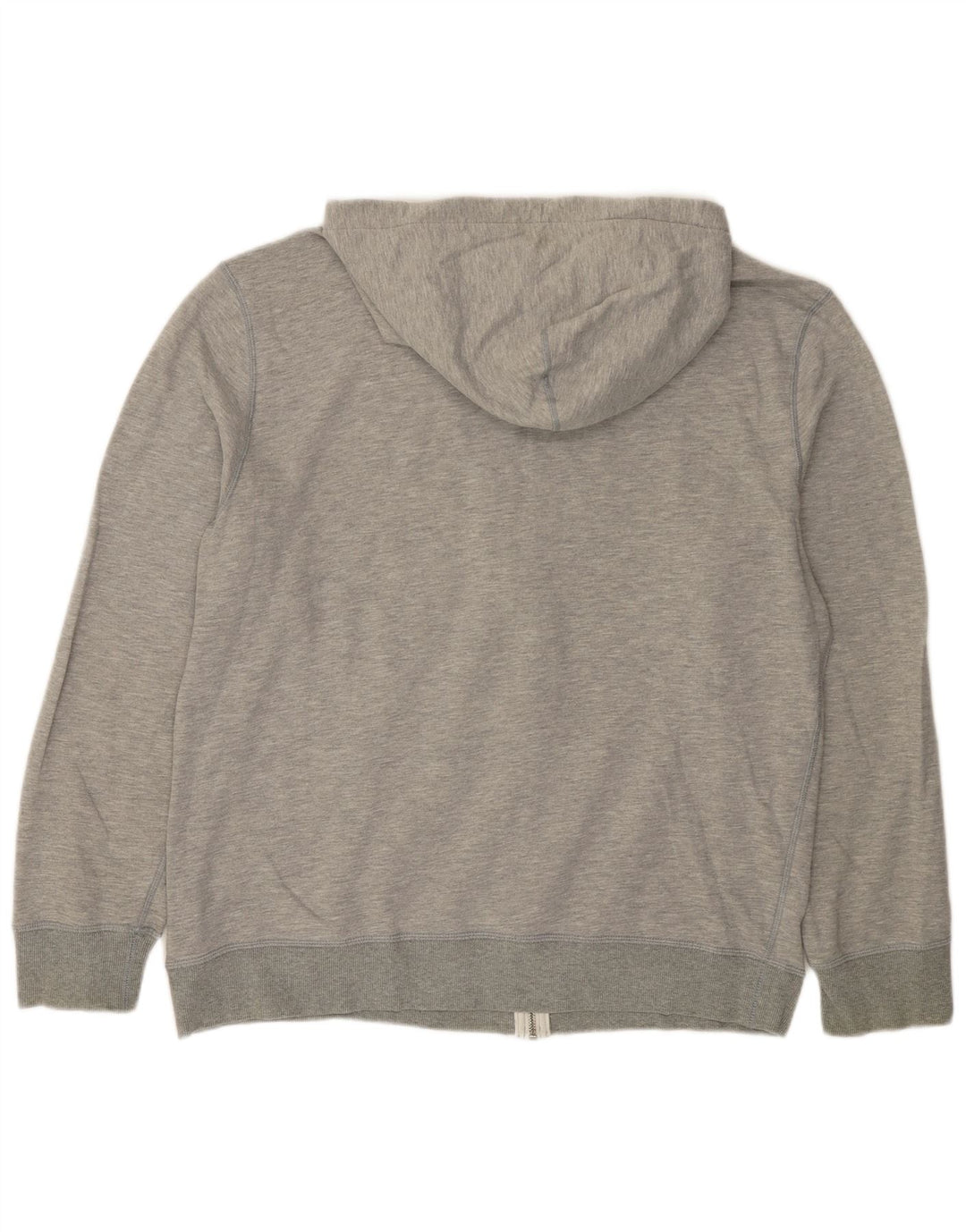 Maglione con cappuccio e zip da uomo CONVERSE 2XL in cotone grigio