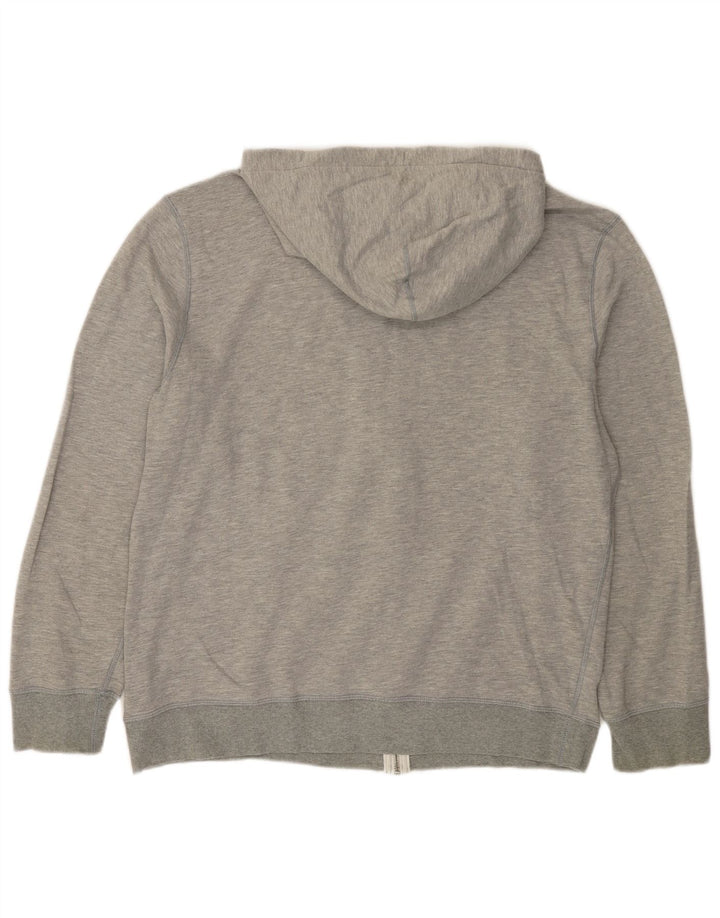 Maglione con cappuccio e zip da uomo CONVERSE 2XL in cotone grigio