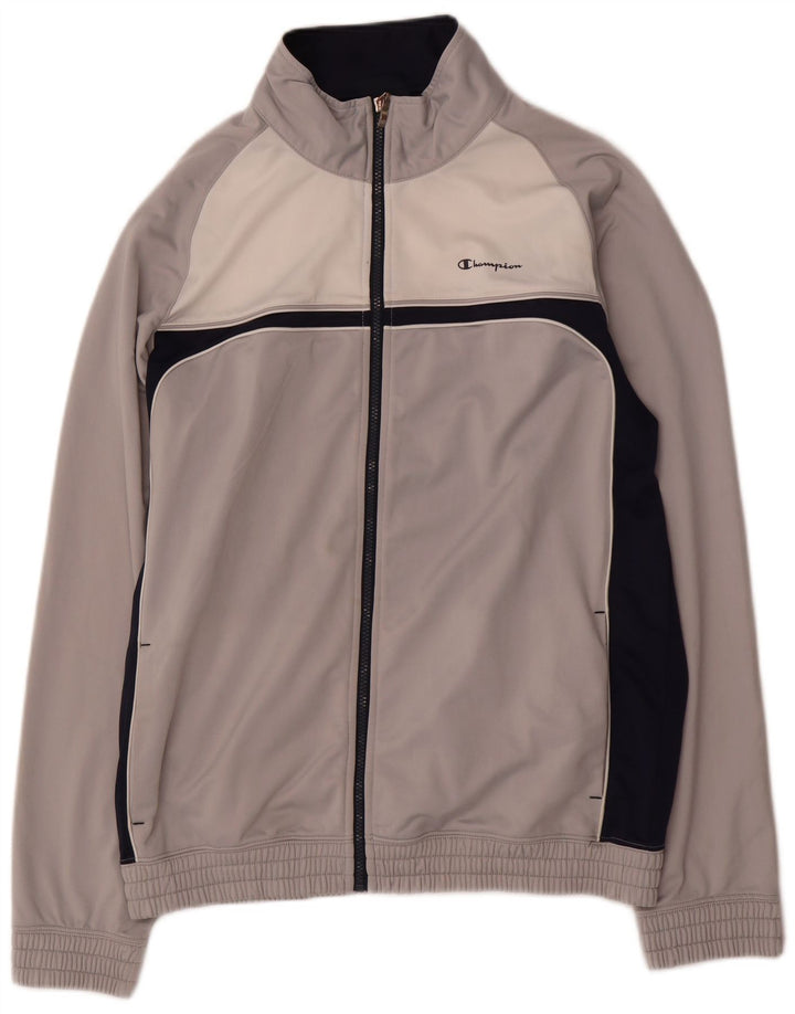 Giacca da tuta da uomo Champion XL colore grigio color block