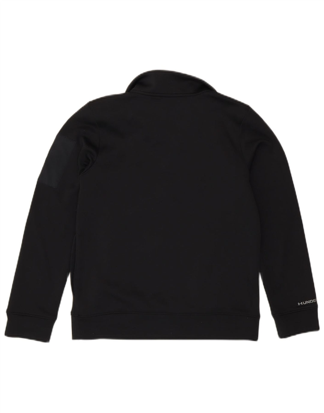 Felpa Under Armour da bambino con zip e collo, 9-10 anni, media, nera