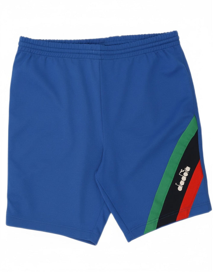 DIADORA Mens Sport Shorts Large  Blue Striped Vintage Diadora and Second-Hand Diadora from Messina Hembry 