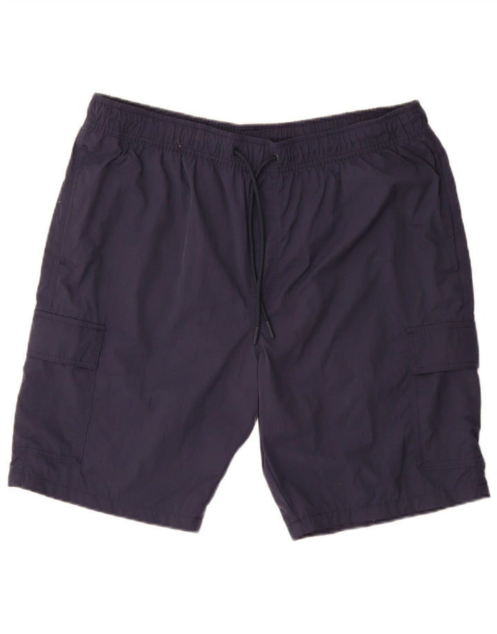MARKS & SPENCER Pantaloncini da bagno da uomo XL Blu navy in poliammide