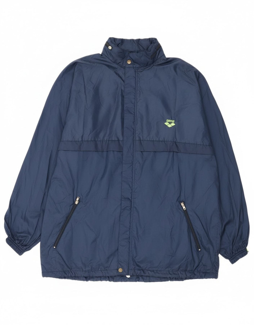 Giacca antipioggia da uomo con cappuccio Arena UK 42 XL blu navy in poliammide