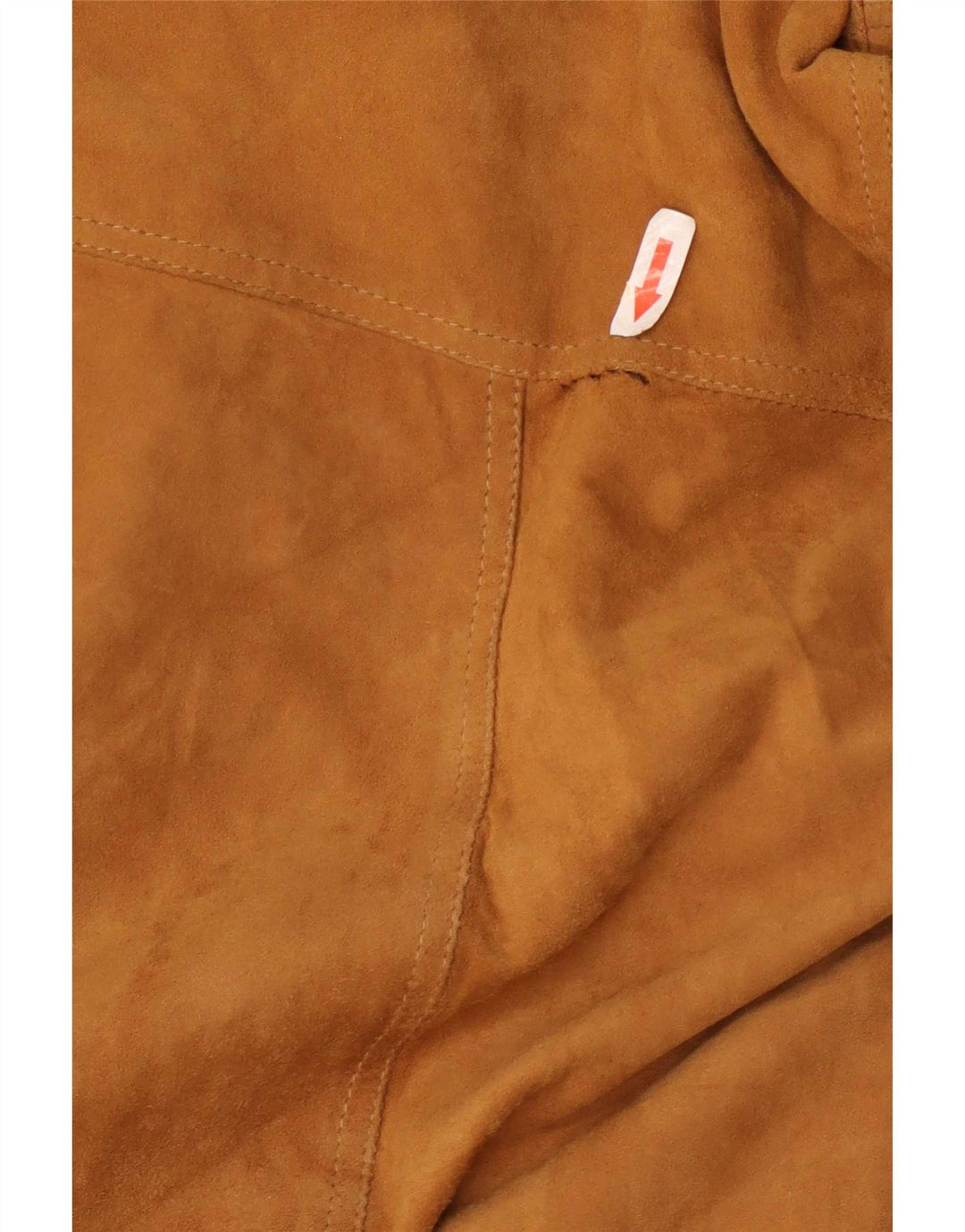 Giubbotto bomber vintage in pelle scamosciata da uomo IT 62 6XL in pelle marrone