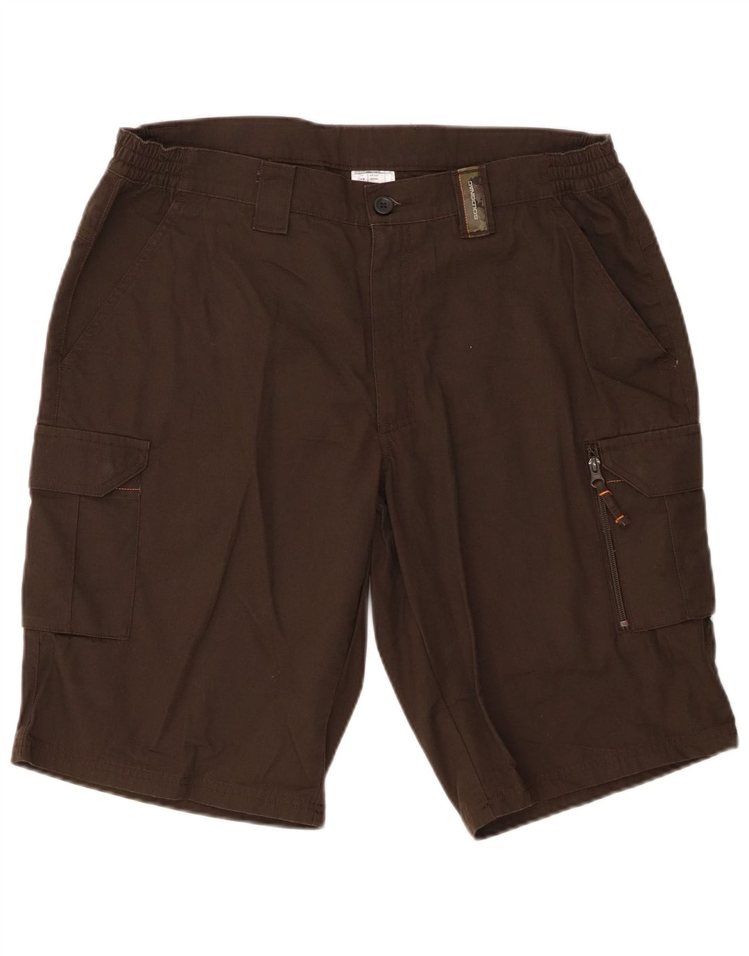 Pantaloncini cargo da uomo Decathlon XL W38 poliestere marrone