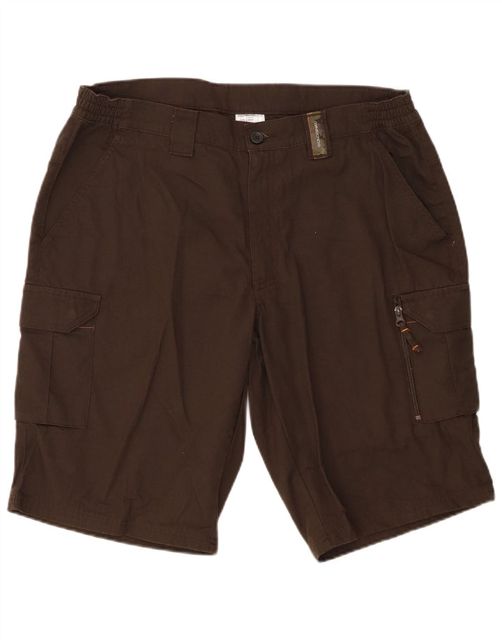 Pantaloncini cargo da uomo Decathlon XL W38 poliestere marrone