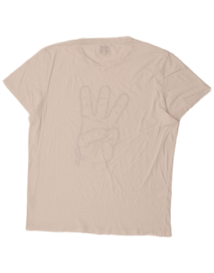 T-shirt grafica da uomo WRANGLER Top XL bianca