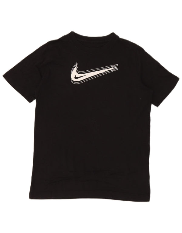 T-shirt grafica Nike da bambino con vestibilità standard, 13-14 anni, XL, cotone nero