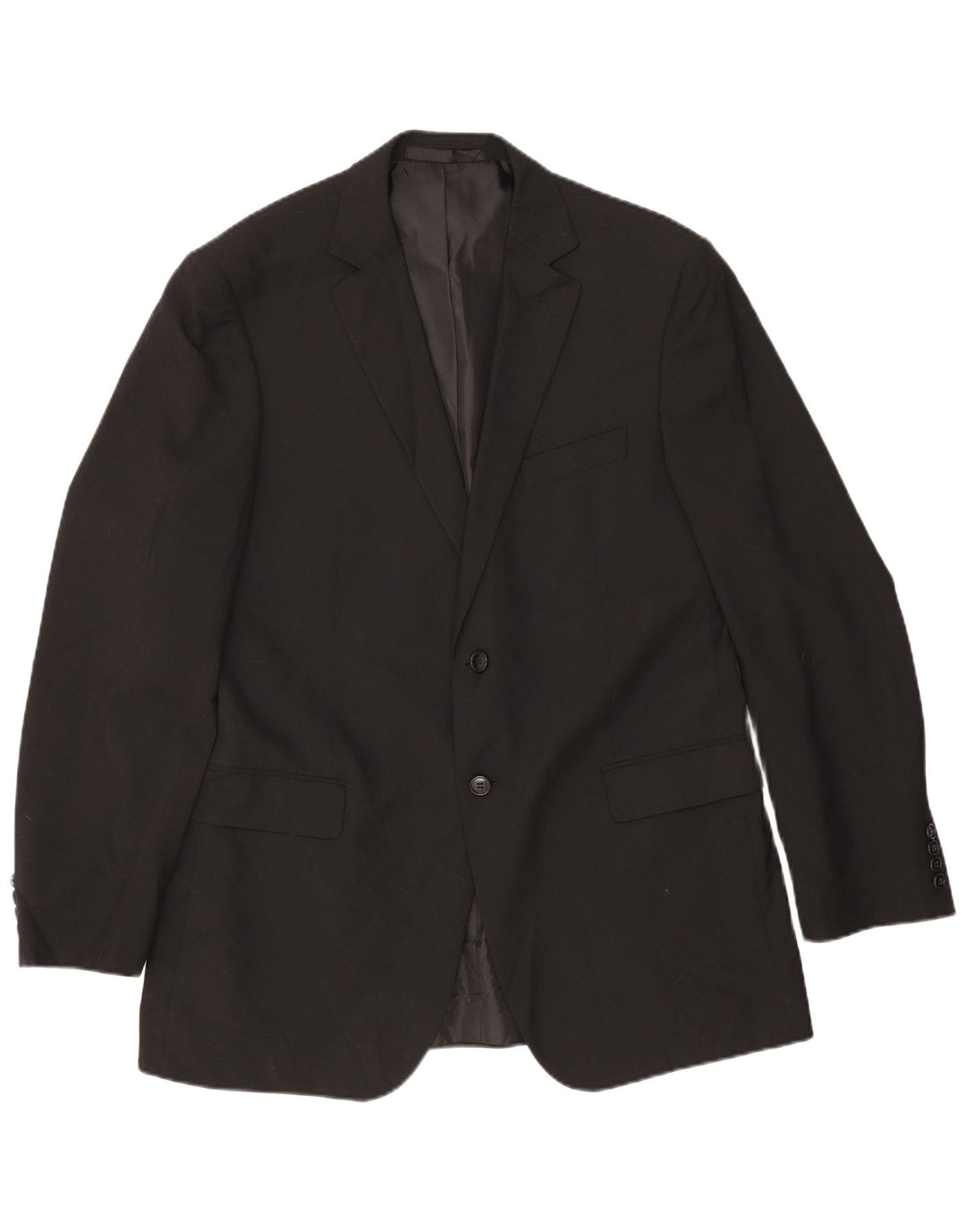 Giacca blazer a 2 bottoni Marks & Spencer da uomo UK 42 grande poliestere nero