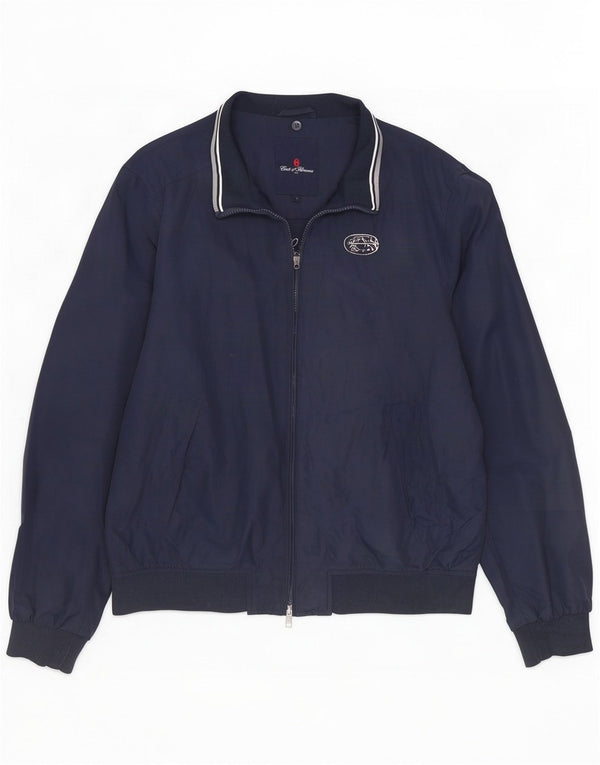 Conte of Florence Giacca da tuta da uomo di grandi dimensioni in poliestere blu navy