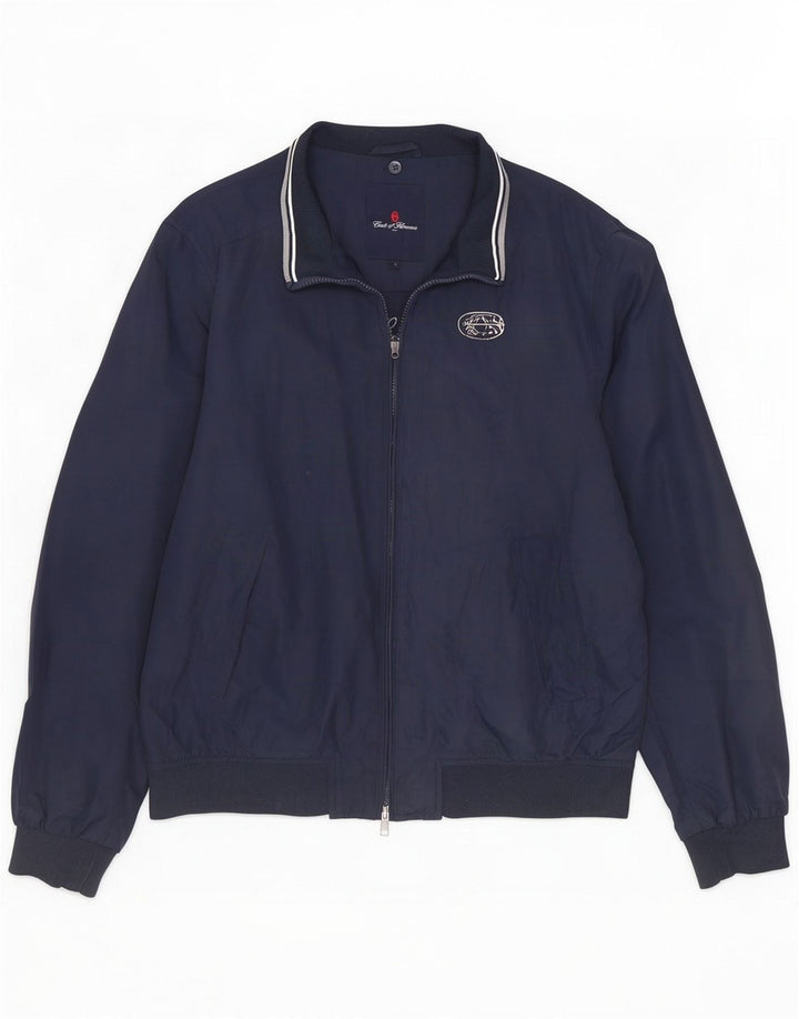 Conte of Florence Giacca da tuta da uomo di grandi dimensioni in poliestere blu navy