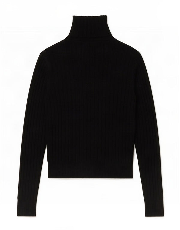 Maglione corto da donna Zara con collo alto, UK 12, medio, nero