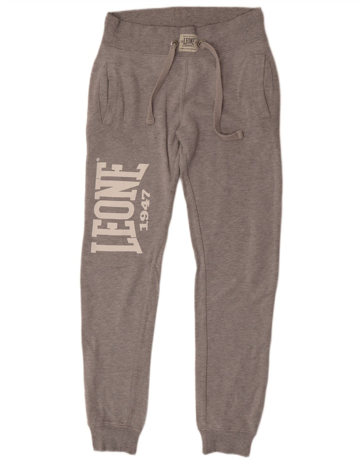 Pantaloni da tuta con grafica da uomo Leone Joggers piccoli grigi screziati