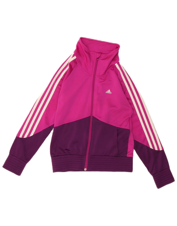 Adidas Giacca da ginnastica per ragazze 11-12 anni Rosa Colourblock Sports