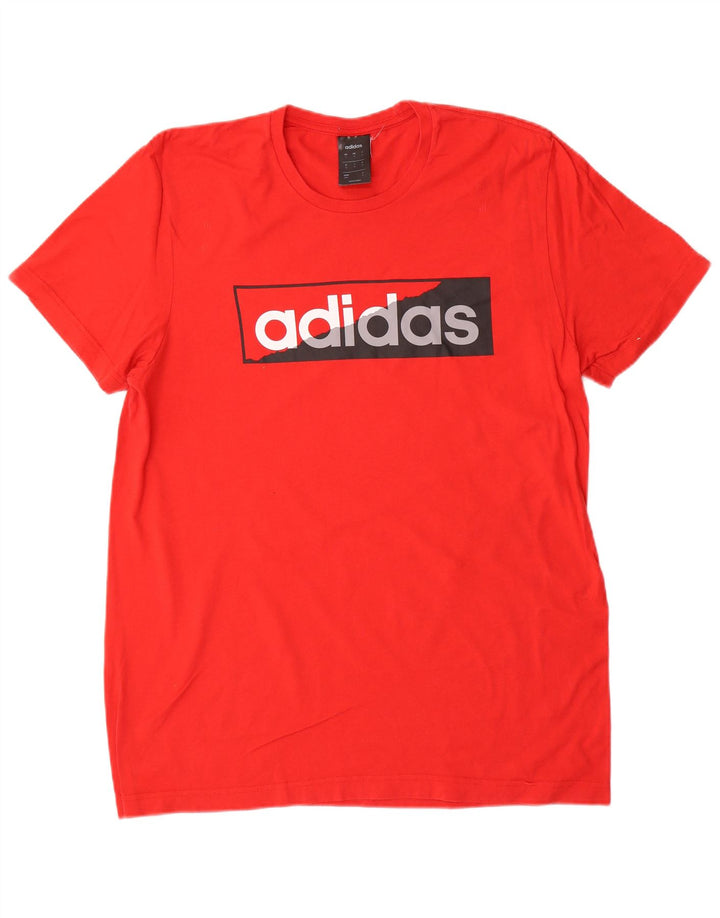 T-shirt grafica da uomo ADIDAS Top rosso medio